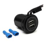 USB Female Car Cigarette Lighter Socket 2 Cigarette Socket Car Charger Dual USB Car Charger