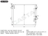 Hot wholesale auto radiator for Ufj120/Gx470 V8 At