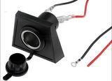 Universal Car Cigarette Lighter Socket Panel Mounting Underdash 12V 10A