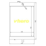 Car Radiator All Aluminum Cooling system for Technical Vehicle Dh50c