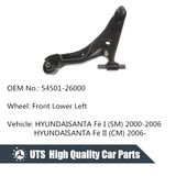 Auto Suspension Arm Control Arm for Hyundai Santa Front Lower Axle Left OE 5450126000