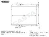 High performance auto radiator for Peugeot 307mt