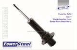 71377; G56807 32407; Powersteel Shock Absorber; Front Set Shocks Struts Fits Jeep Grand Cherokee 2005 2010