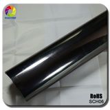 Tsautop Tungsten Steel Black Stretchable Mirror Chrome Film with Air Channel