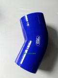 Blue 45 Degree 76mm 3'' Neck Elbow Silicone Radiator Hose Turbo