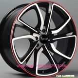Colorful Red Lip Wheels Aluminum Wheels Rim Auto Alloy Wheels