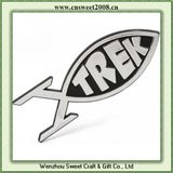 Trek Fish Chrome Badge Car Badge (S1M038)