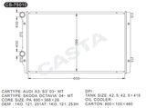 Excellent Quality Aluminum Radiator for Audi A3/S3'03-Mt
