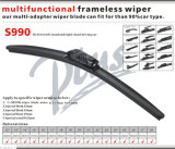 Universal Soft Wiper Blade (S990) with 5 in 1 Adaptor