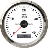 85mm Tachometer Rpm Gauge with Hour Meter 0-4000rpm with Backlight