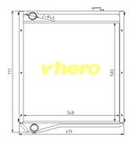 Cooling system Aluminum Car Radiator for Truck JAC 1301010e814