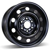 17X7 (6-132) Black Steel Wheel Rim