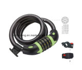 4 Digit Cipher Code Combination Cable Lock for Bike (HLK-010)