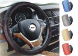 China Cutomize 16 Inch Steering Wheel Cover Carbon Leather