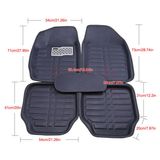 All Weather Car Floor Mats Front & Rear Liner Auto Waterproof 5PC Universal Mat