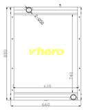 Auto Radiator Heat Exchanger for Truck Df K12-1301010