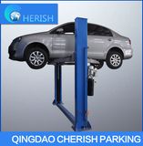 Two Post Floor Plate Hydraulic Lift with Ce