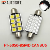 Car-Styling 12V Festoon 5050 8 SMD Canbus 39/41mm Auto License Plate Light