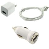 USB AC Home Wall Car Charger Data Cable for iPod Touch iPhone 2g 3G 3GS 4 4s