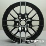Matt Black Alloy Wheel Car Parts 15 Inch with ISO/Ts 16949: 2009
