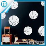 Black Football Adhesive Rooms Walls Vinyl DIY Stickers
