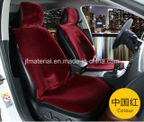 Red Color Warm Artificial Wool Car Seat Covers