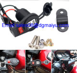 12-24V 2.1A/1A Waterproof Motorcycle Dual USB Charge Socket with Switch for Mobile Phone MP3 GPS Car Motorbike Charger