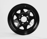14X7 (5-114.3) Black Trailer Wheel Rim