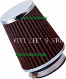 90 mm Red Air Filter 76mm Universal for Car Intake Pipe