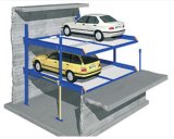 Sub-Level Easy Parking System Car Lift with Pit 2 Platforms for 4 Car