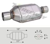 Threeway Universal Catalytic Converter for Cars and Trucks