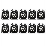 10PCS/Set Pack Carburetor Gasket Metering Diaphragm Assembly for Walbro 95-526