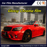 Red Glossy Chrome Film Car Vinyl Wrap Vinyl Film for Car Wrapping Car Wrap Vinyl