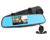 2018 Newest 1080P Dual Record Mirror Dash Cam with Rear View and GPS Function