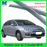 Sun Chrome Side Window Visor Vent Guards Rain for Citreon C-Quatre 2010