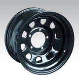 16X7 Daytona Black Wheel Offroad Steel Wheel 5-150