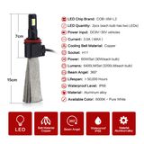 H11 6400lumens 60W 6000k LED Headlight Conversion
