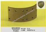 Premium Quality Brake Lining for Japanese Truck (FUSO 125)