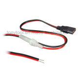 CB Radio 3-Pin 2-Wire Replacement Fused Power Cord Plug 12V