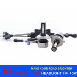 Canbus LED Auto Lamp 45W 6000lm A3 H4 Car LED Headlight H1 H3 H7 H11 H13 9005 9006 H16 6000k