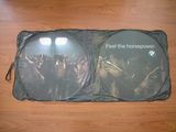 Promotion Two Wire Circle Foldable Tyvek Front Sunshade with Logo Printing