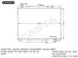 Whole sale auto radiator for Isuzu Amigo/Rodeo/Passport'98-99mt