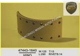 Long Lifetime Brake Lining for Japanese Truck (47443-1640)