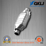Universal Sports Car Stainless Steel Three Way Catalytic Converter with Metal Honeycomb Carrier
