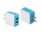 CE Certificated Portable Micro Dual 2 Port USB Wall Charger with EU/Au/Us Plug