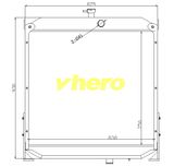Auto Parts Cooling System Radiator for Technical Vehicle Xgma 833LC