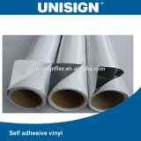 PVC Self Adhesive Vinyl 80microns/120GSM Permanent White Glue/Grey Glue