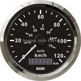 85mm Speedometer Velometer 120km/H 12V/ 24V with Backlight for Car Truck Normal Impulse