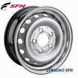 Silver Steel Wheel for Passenger Car (15X6)