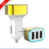 Hot Sale 3 USB Port Car Charger Adapter for Mobile Phone, GPS Navigation, Car Camcorder, Car Controller